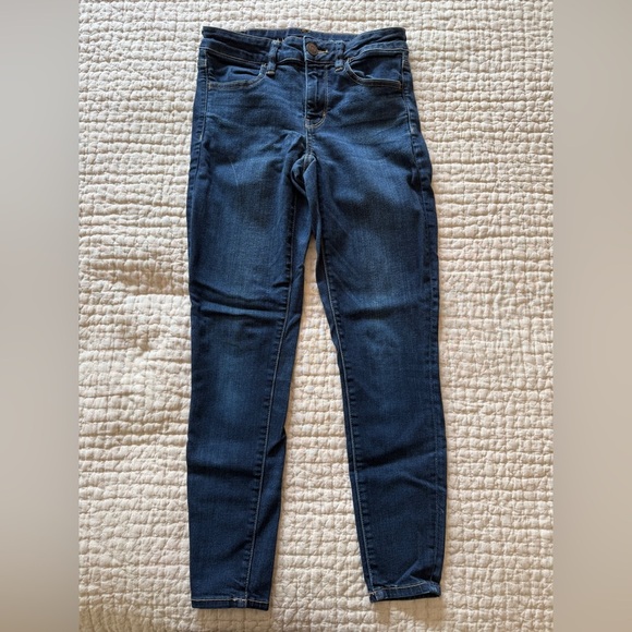American Eagle Next Level Stretch Jeggings Blue Jeans women’s 2 short - Picture 1 of 10